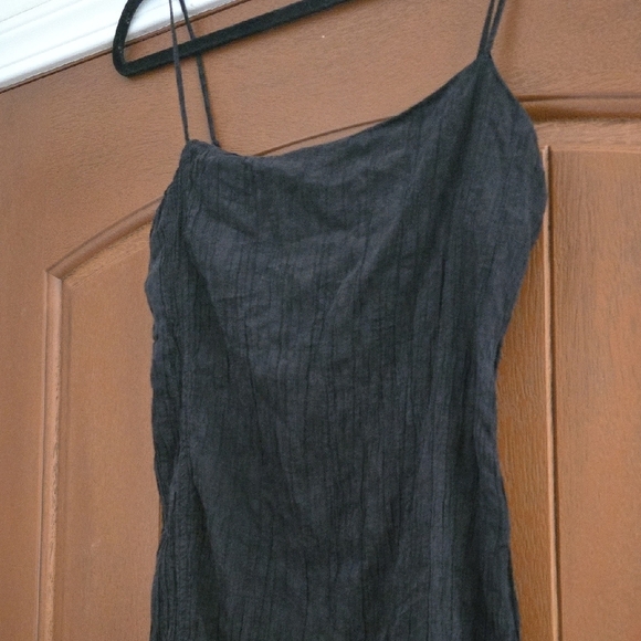 Zara Women’s Mini Spaghetti Strap Black Dresa Size Small - Picture 3 of 4